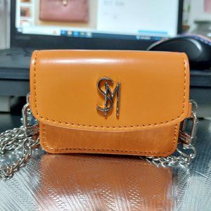 STEVE MADDEN Small Mini Bag Silver Chain Crossbody Style Mini Handbag